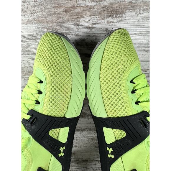 Men\'s Under Armour Project Rock 4 Quirky Lime Green Sneakers Sz 11 Athletic EUC! main image 5